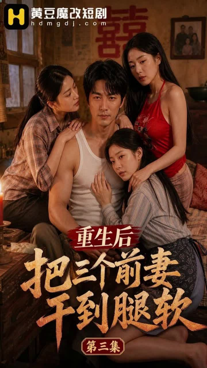 #AI短剧 #Ai短剧 #重生后把三个前妻干到腿软 #黄豆魔改

他故意冷落一個前妻，把人逼到半夜自己爬上床，結果另外兩個也撞了個正著。三個女人當場在床上搶著伺候他，他卻一夜就把她們全要到腿軟，卻還是不想走。